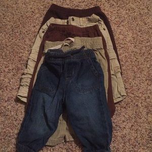 Lot of 5 pairs of pants 6-9 months